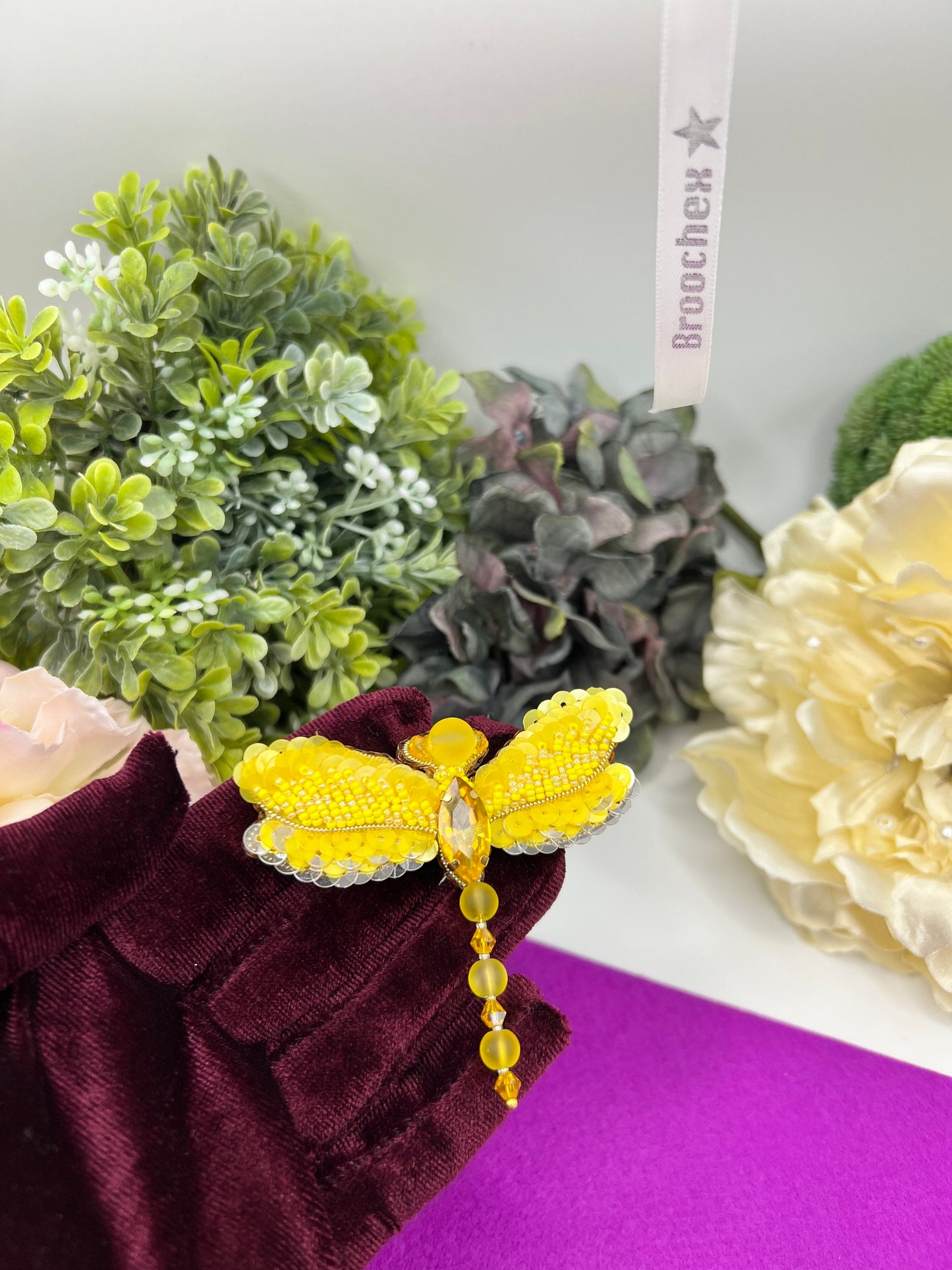 Beaded Dragonfly Pin: playful accent