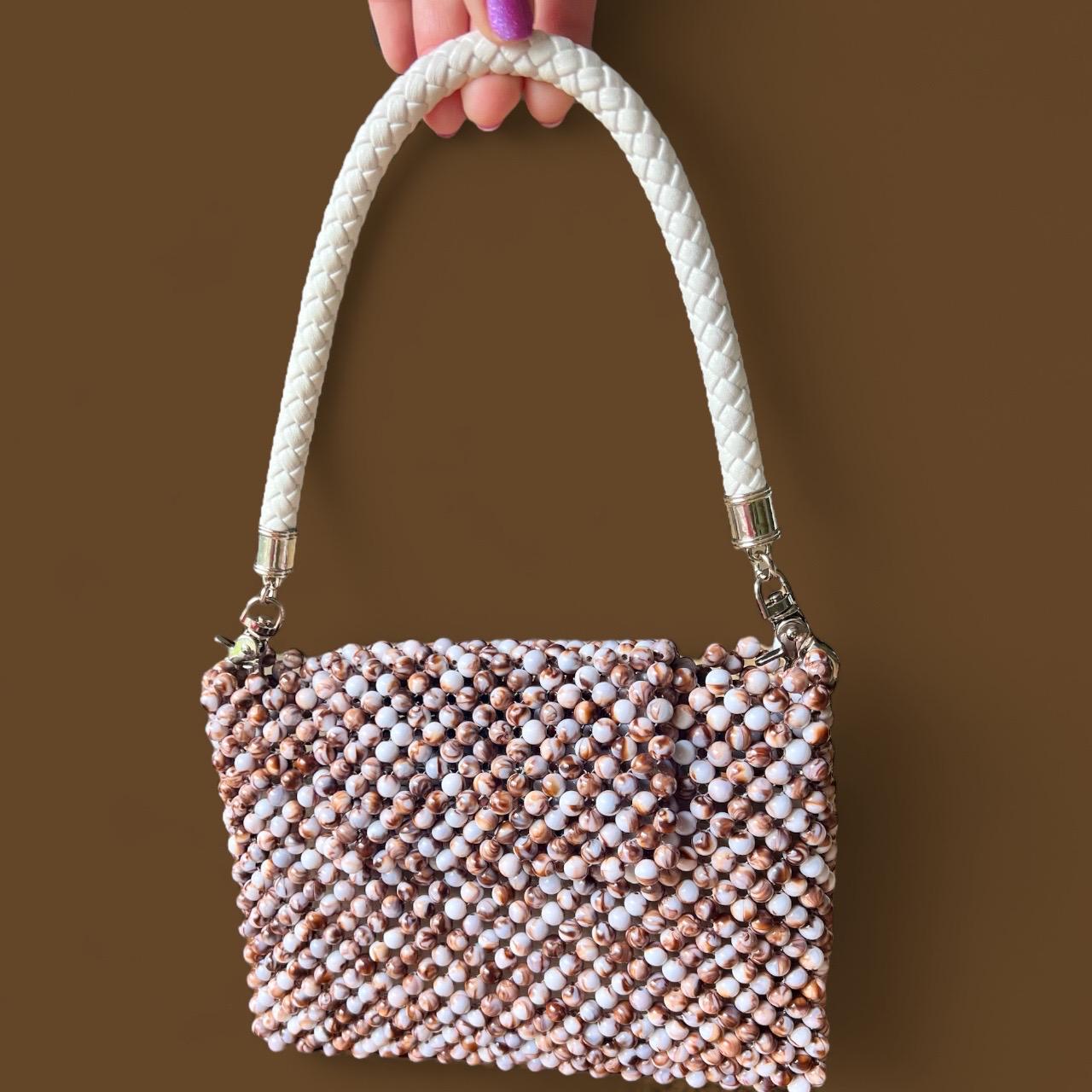Handmade Beaded Bag: shoulder clutch