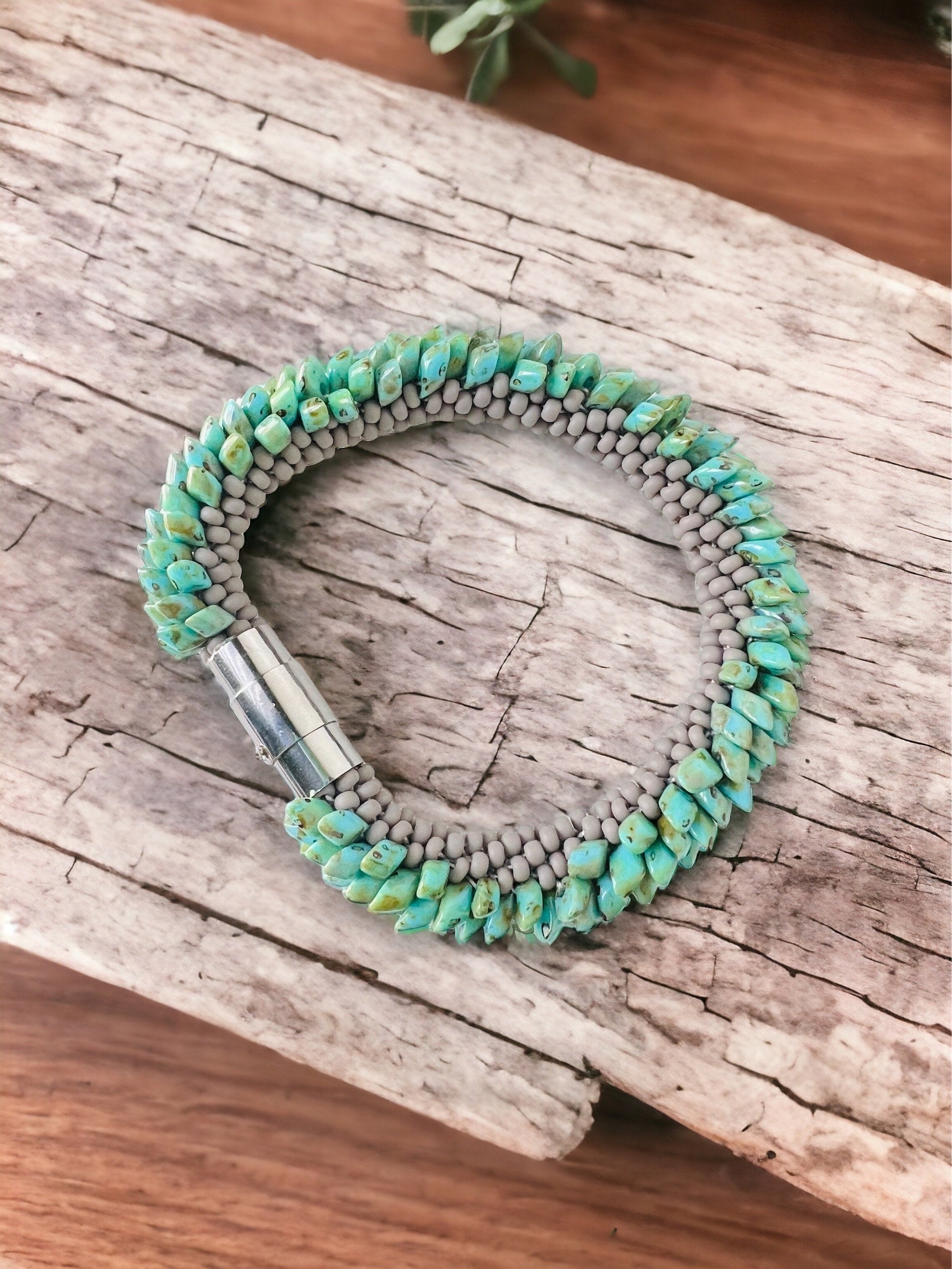 Dragon’s luster: Matagama beads bracelet inspired by Dragon scales