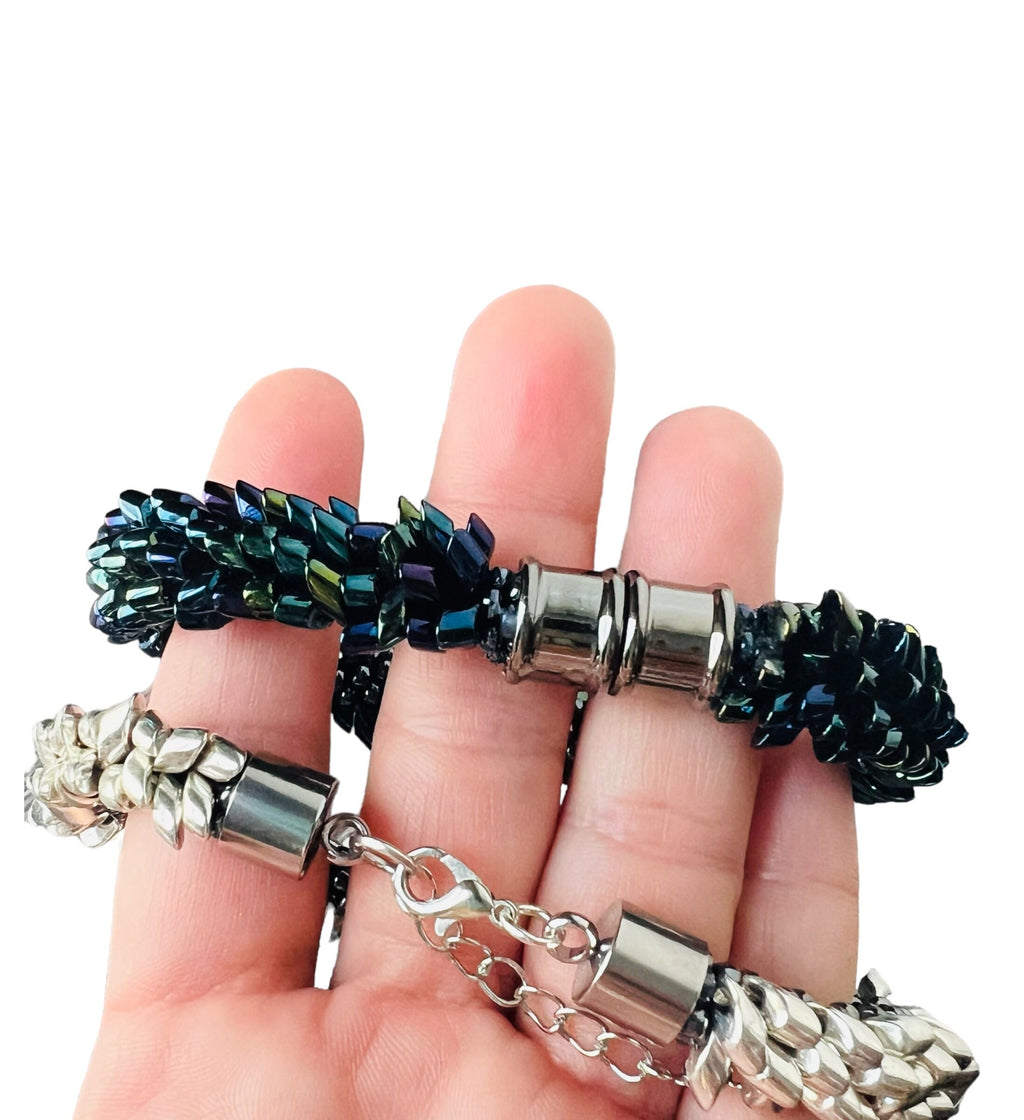 Dragon’s luster: Matagama beads bracelet inspired by Dragon scales