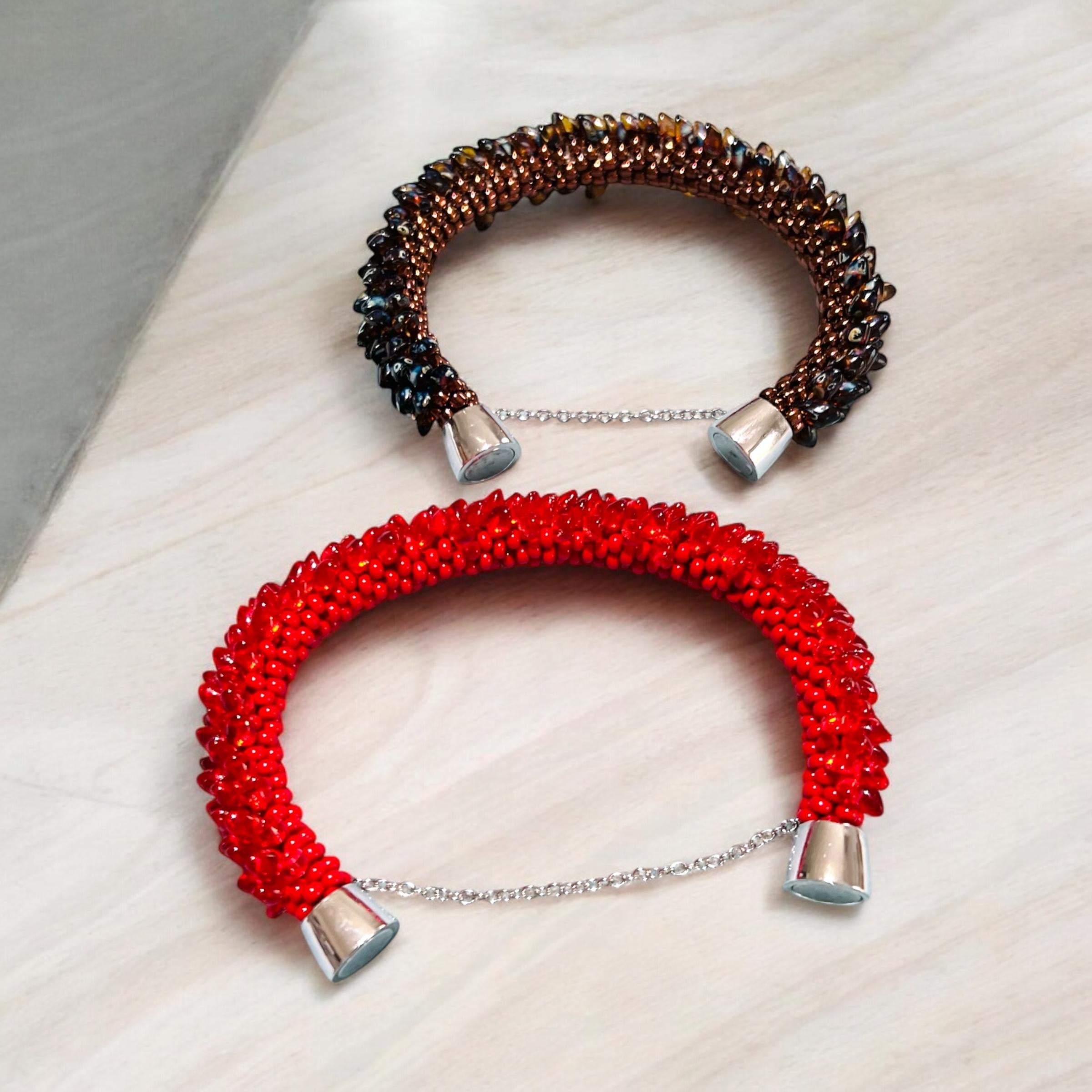 Dragon’s luster: Matagama beads bracelet inspired by Dragon scales