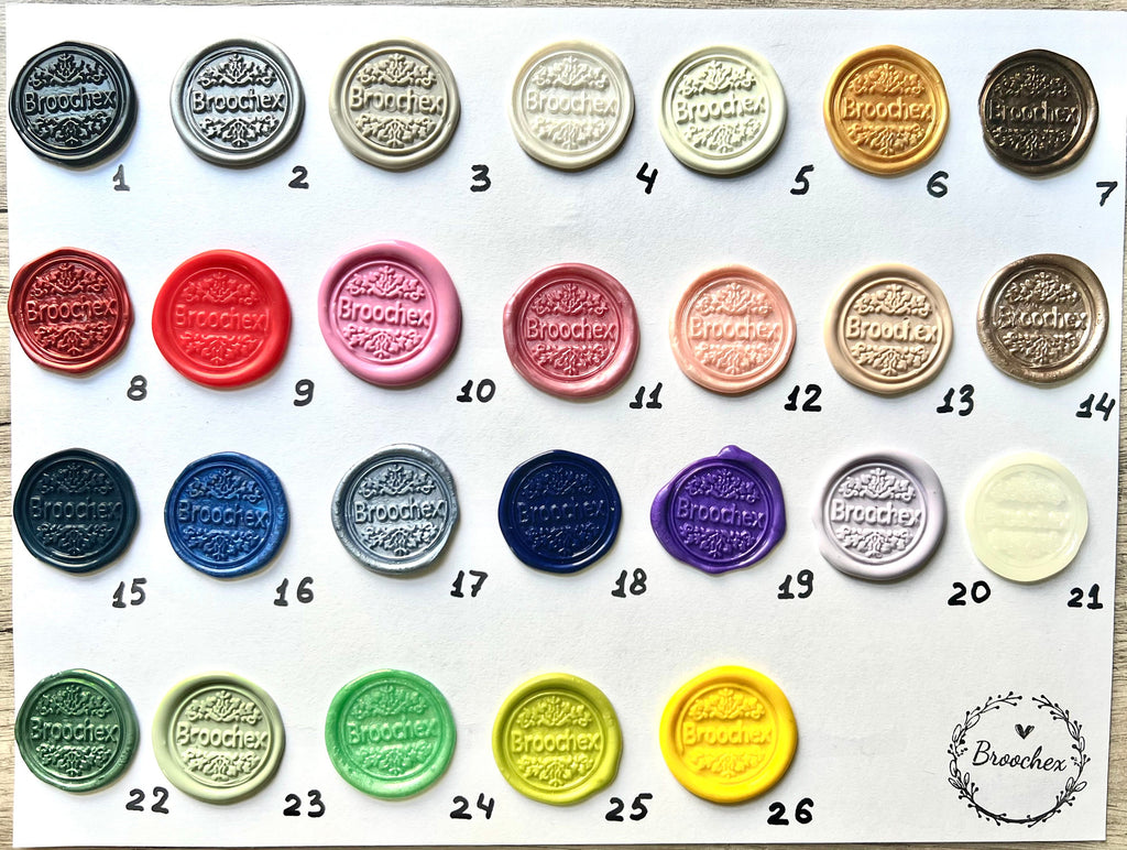 Holographic Heart Wax Seal Stickers, Gift Wrapping (12 pc)