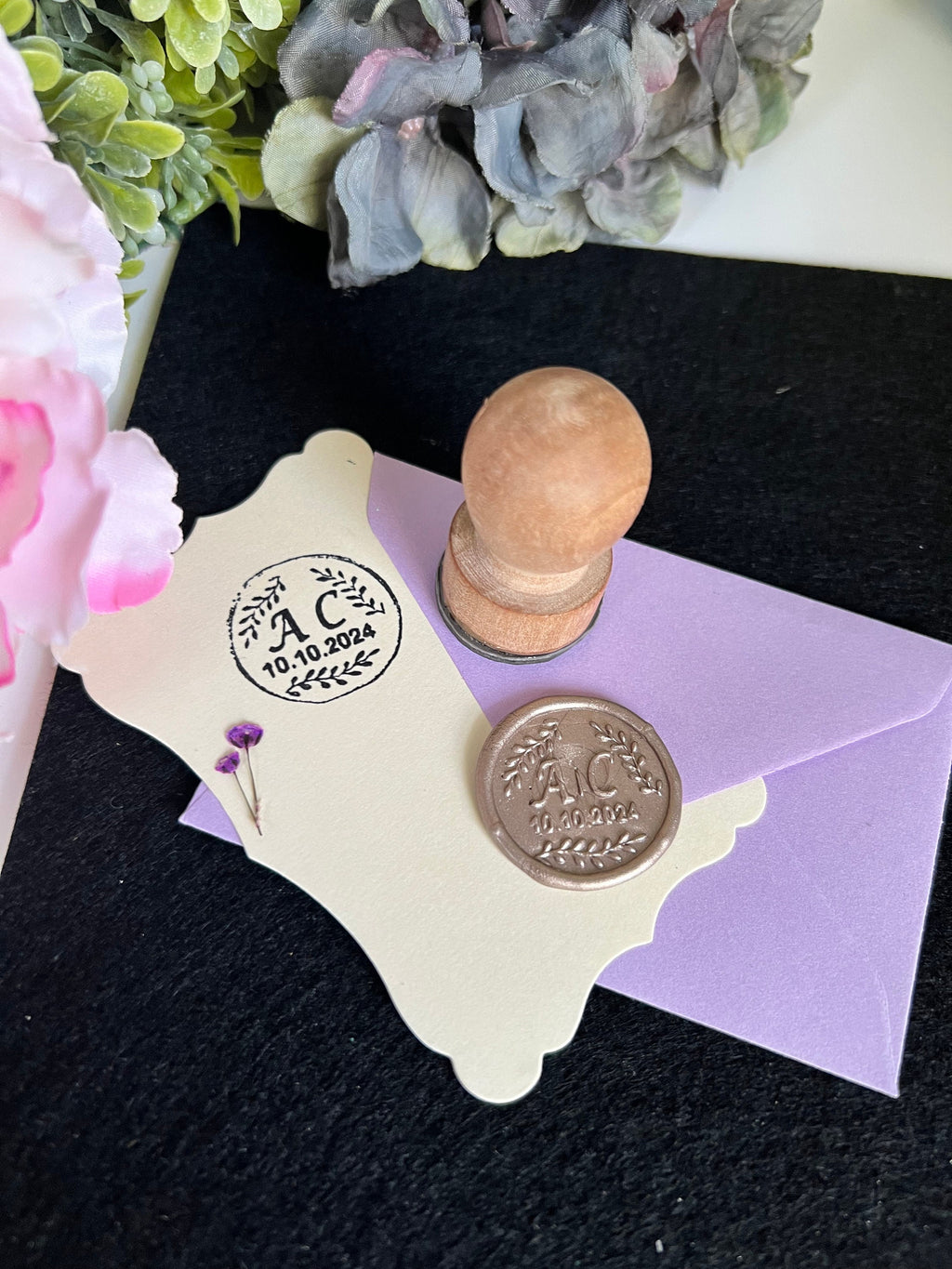 Custom Logo Wax Seals, Wedding Monogram, Business Branding