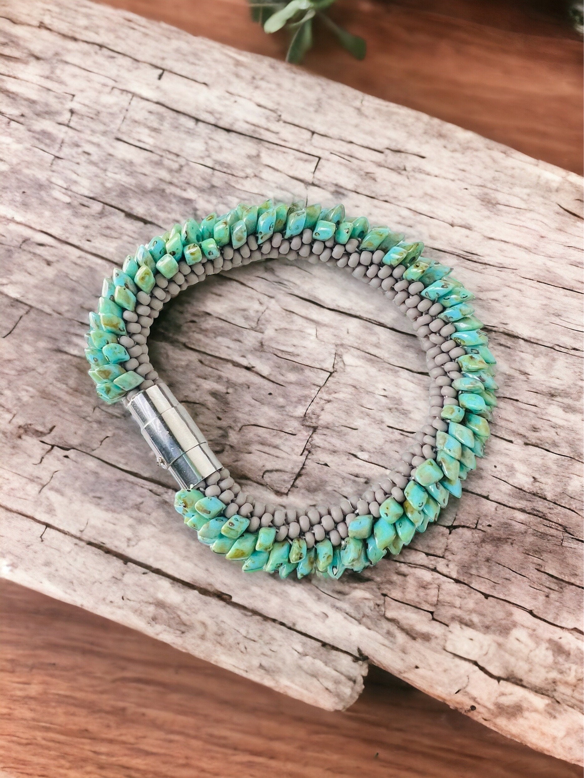 Dragon’s luster: Matagama beads bracelet inspired by Dragon scales