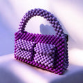 Handmade Acrylic Beaded Bag: Modern Summer Handbag