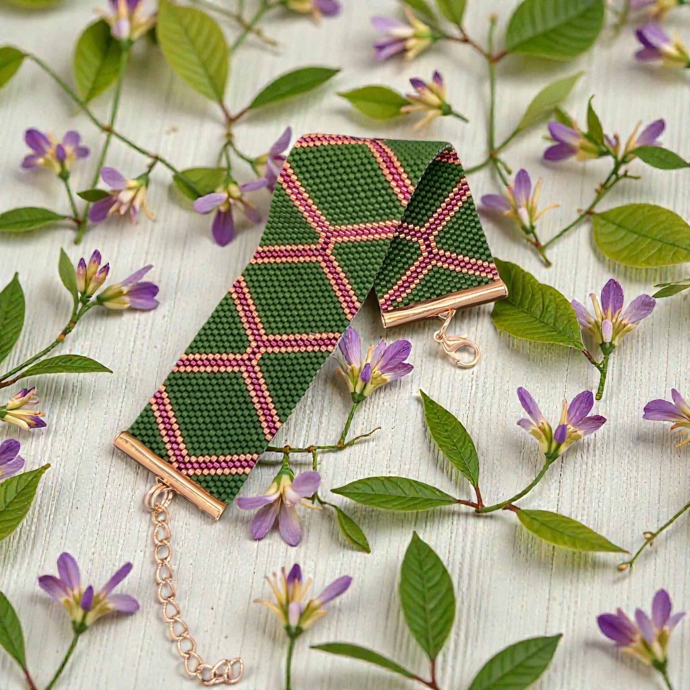 Handmade Peyote Stitch Bracelet – 4 seasons collection