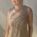 Shimmering Hand-knittedTriangle Shaw