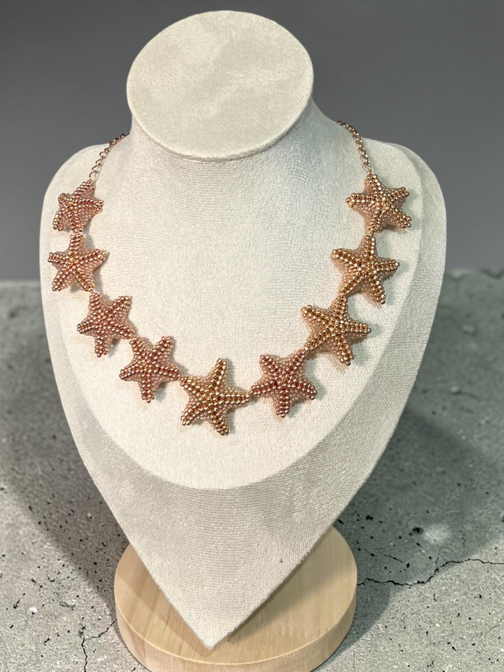 Starfish Beaded Necklace – Coastal Statement Jewelry