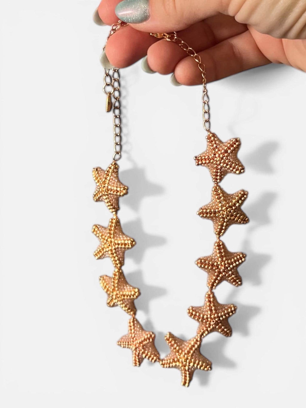 Starfish Beaded Necklace – Coastal Statement Jewelry