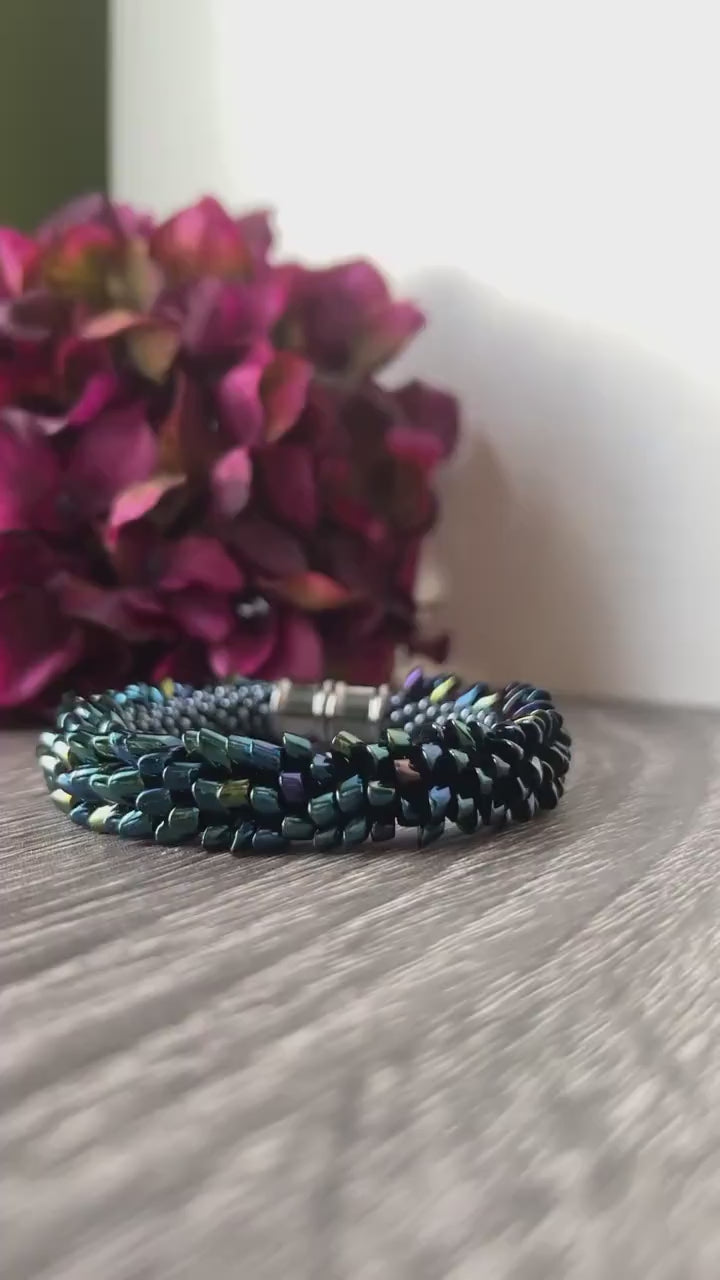 Dragon’s luster: Matagama beads bracelet inspired by Dragon scales